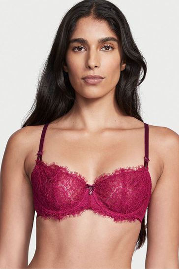 Buy Victoria's Secret Claret Red Lace Unlined Balcony Bra from Next  Luxembourg
