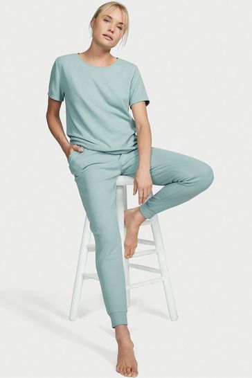 Buy Victoria s Secret Sage Green Waffle Lounge Jogger Set from