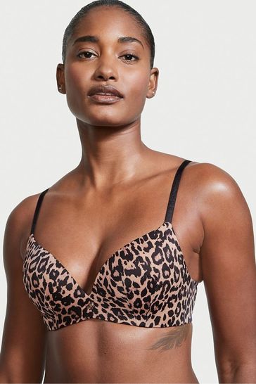 Buy Victoria's Secret Classic Brown Leopard So Obsessed AddCups Wireless  PushUp Bra from Next Norway