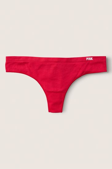 Buy Victoria's Secret PINK Pepper Red Thong Seamless Knickers from Next  Luxembourg