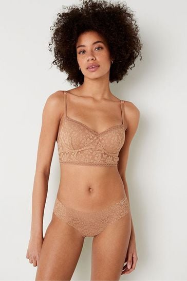 Buy Victoria's Secret PINK Mocha Latte Nude Lace PushUp Bralette from Next  Luxembourg
