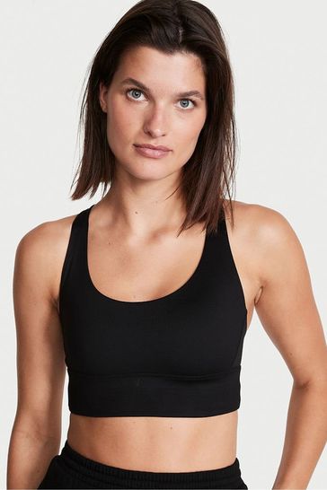 Buy Victoria's Secret Black Low Impact Strappy Back Yoga Sports Bra from  Next Luxembourg