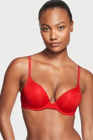 Buy Victoria's Secret Lipstick Red Add 2 Cups Lightly Lined Logo Strap Full Cup  Bra from Next Ireland