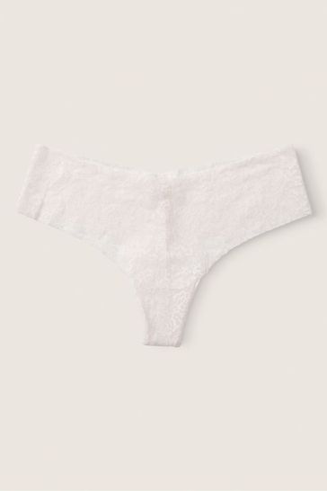 Buy Victoria s Secret PINK Coconut White Thong Lace No Show