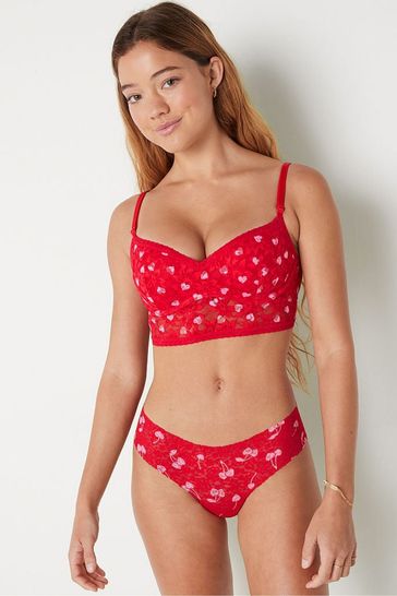Buy Victoria s Secret PINK Red Pepper Heart V Day Lace Wired Push