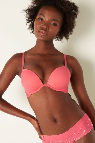 Buy Victoria's Secret PINK Sunkissed Pink Smooth Super Push Up Bra from  Next Latvia
