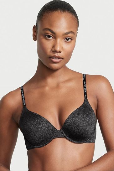 Buy Victoria's Secret Black Smooth Logo Strap Lightly Lined Full Cup  T-Shirt Bra from Next Luxembourg