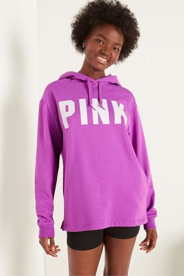 Buy Victoria s Secret PINK House Party Purple Fleece Hoodie from