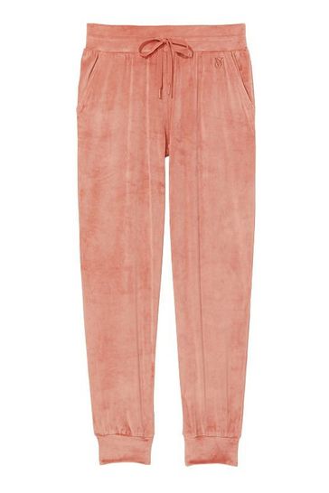 Velour jogger pants shop