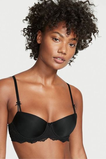 Buy Victoria's Secret Black Smooth Unlined Balcony Bra from Next