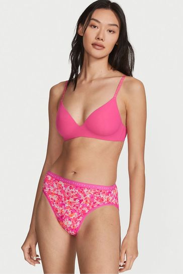 Buy Victoria's Secret Pink Splash Floral Stretch Cotton High Leg Brief  Knickers from Next Luxembourg