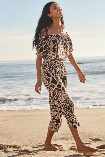 Lipsy leopard hotsell print jumpsuit