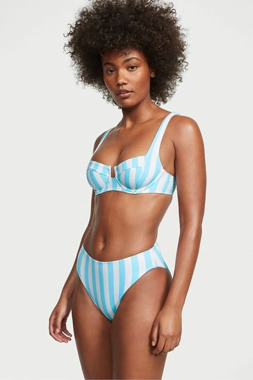 Blue striped bikini bottoms new arrivals