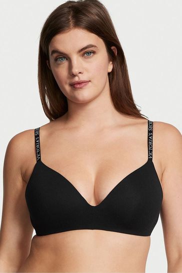 Buy Victoria's Secret Black Non Wired Lightly Lined T-Shirt Bra from Next  Luxembourg