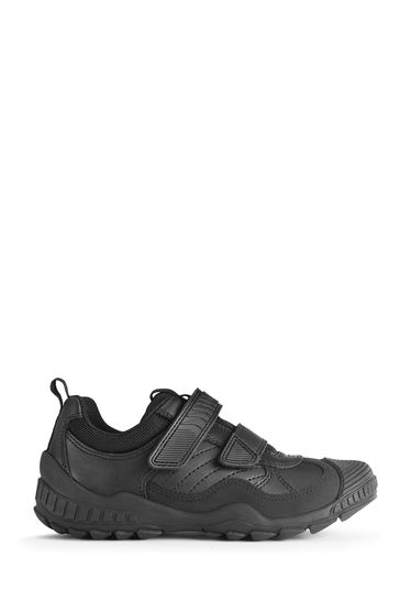 Start-Rite Extreme Pri Black Leather School Shoes F Fit