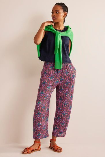 Buy Boden Pink Boden Pink Pull on Holiday Trousers from Next Ireland
