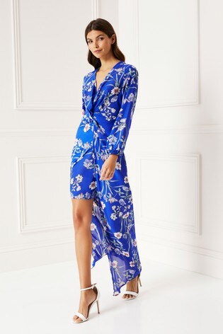 lipsy blue floral dress