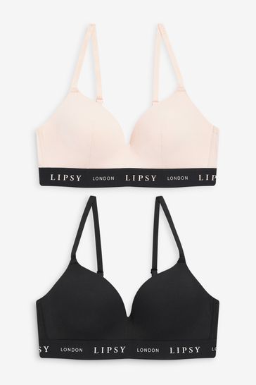 Lipsy Push Up Plunge Bras Two Pack