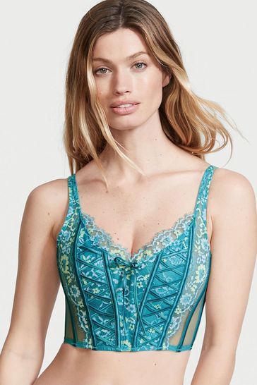 Buy Victoria's Secret Runaway Teal Blue Unlined LaceUp Corset Top from Next  Luxembourg