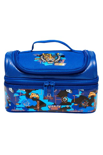 Smiggle Blue Hey There Double Decker Lunchbox