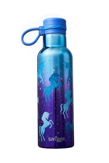 Smiggle Purple Unicorn Sports Stainless Steel Drink Bottle