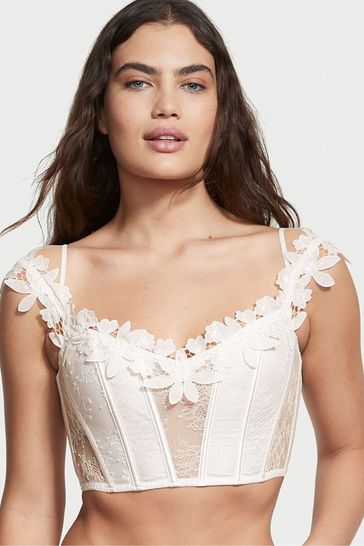 Buy Victoria's Secret Unlined Floral Embroidery Corset Top from Next Latvia