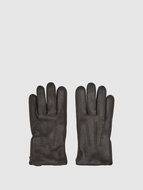 reiss ladies leather gloves