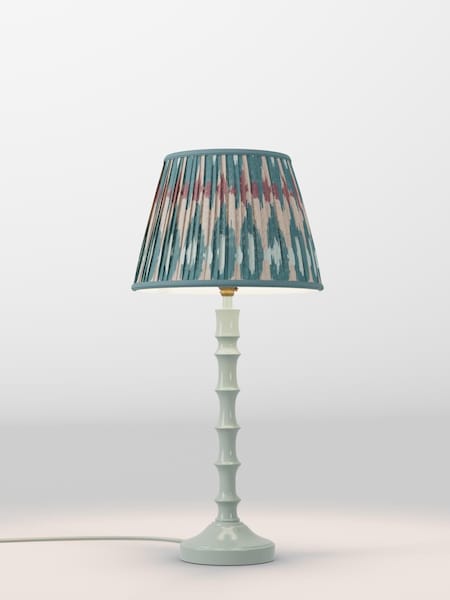 Teal Blue Ikat Pleated Lamp Shade (AR1539_AR8417) | £30