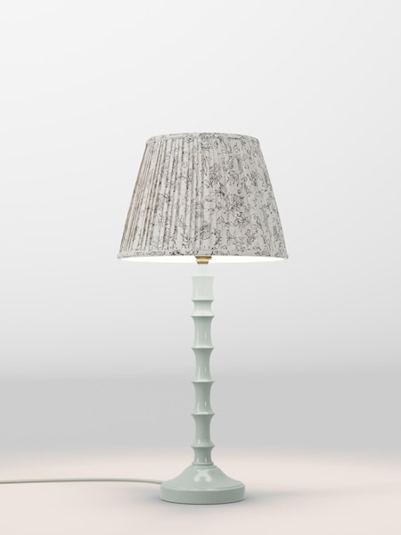 White & Black Floral Pleated Lamp Shade (AR1539_AR8418) | £30