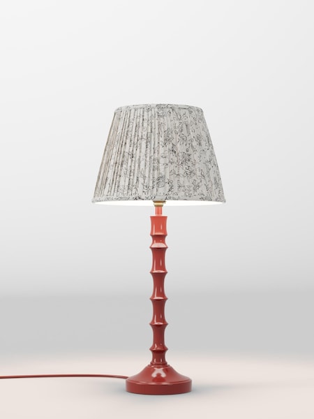 White & Black Floral Pleated Lamp Shade (AR1540_AR8418) | £30