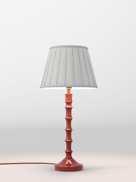 Silver Grey Box Pleated Lamp Shade (AR1540_F48625) | £30