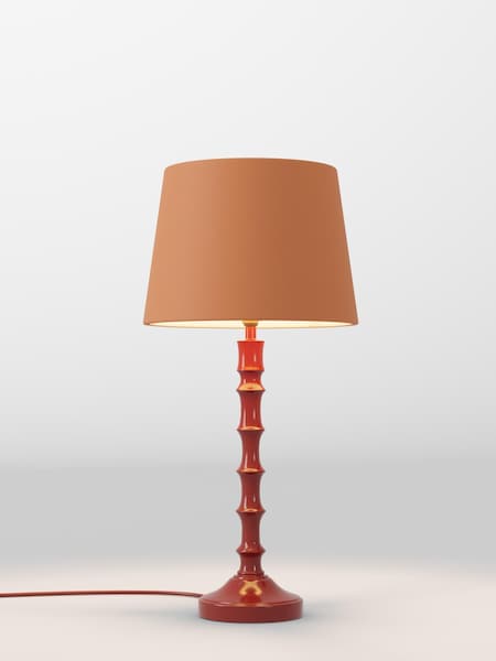 Orange Velvet Lamp Shade (AR1540_F68896) | £30