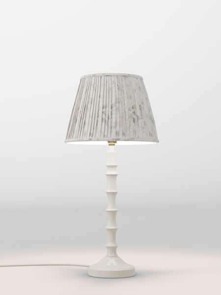 White & Blue Floral Pleated Lamp Shade (AR1541_AR8416) | £30