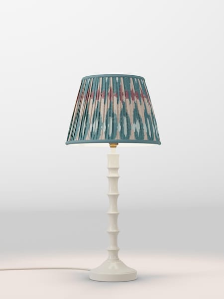 Teal Blue Ikat Pleated Lamp Shade (AR1541_AR8417) | £30