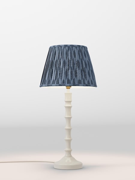 Navy Blue Geo Pleated Lamp Shade (AR1541_F48623) | £30