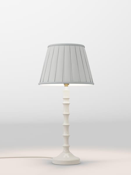 Silver Grey Box Pleated Lamp Shade (AR1541_F48625) | £30