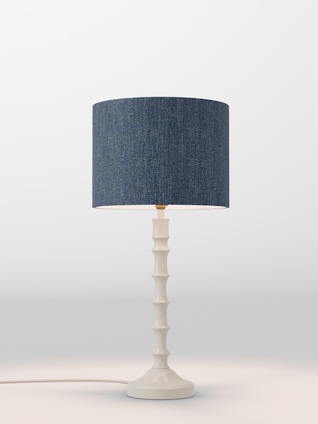Navy Blue Tweedy Lamp Shade (AR1541_F68883) | £30