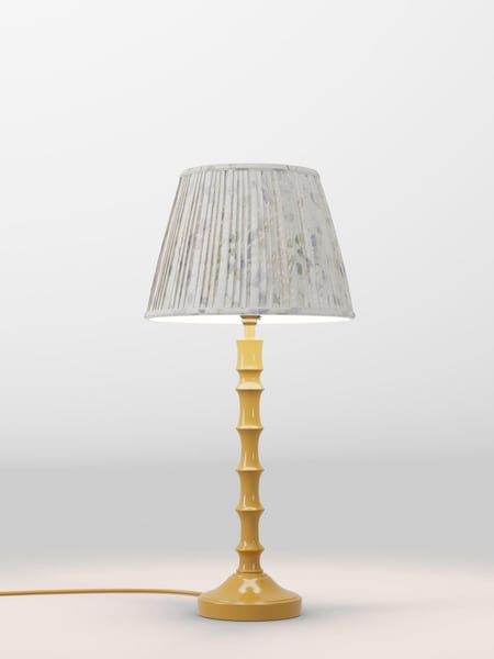 White & Blue Floral Pleated Lamp Shade (AR1565_AR8416) | £30