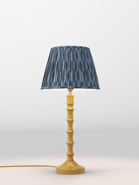 Navy Blue Geo Pleated Lamp Shade (AR1565_F48623) | £30