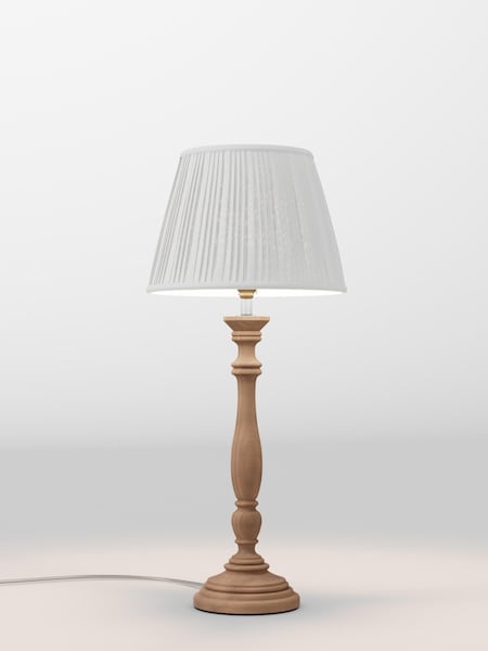 Ivory White Pleated Lamp Shade (AR4080_AR8407) | £48