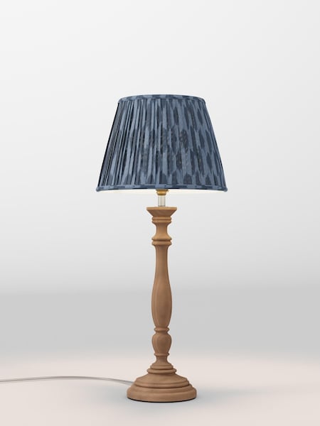 Navy Blue Geo Pleated Lamp Shade (AR4080_F48623) | £48