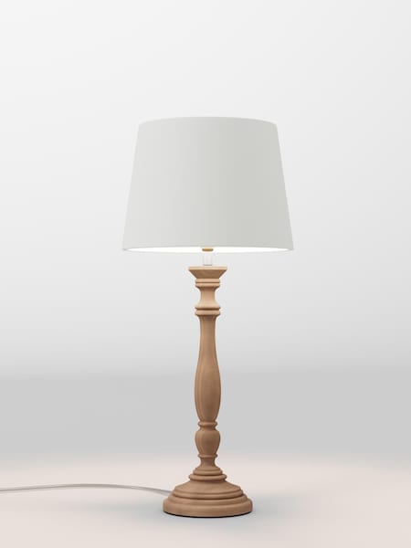 Mid Natural Velvet Lamp Shade (AR4080_F68888) | £48