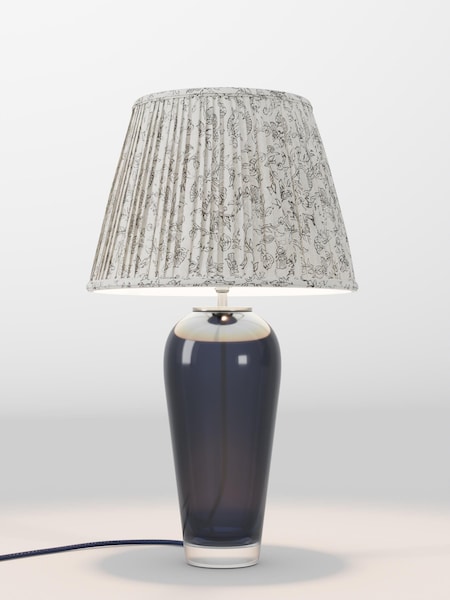 White & Black Floral Pleated Lamp Shade (AR4085_AR8418) | £75