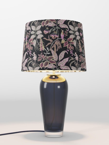 Black Floral Velvet Lamp Shade (AR4085_F20721) | £75