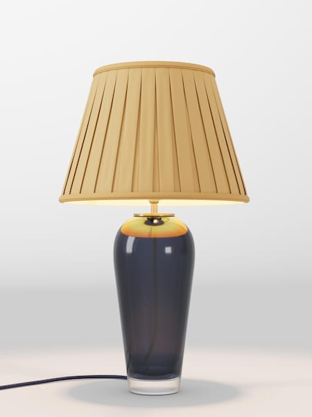 Ochre Yellow Box Pleated Lamp Shade (AR4085_F48626) | £75