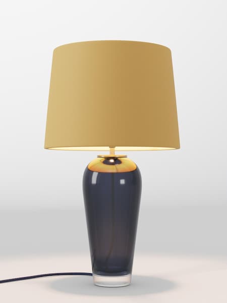 Ochre Yellow Velvet Lamp Shade (AR4085_F68889) | £75