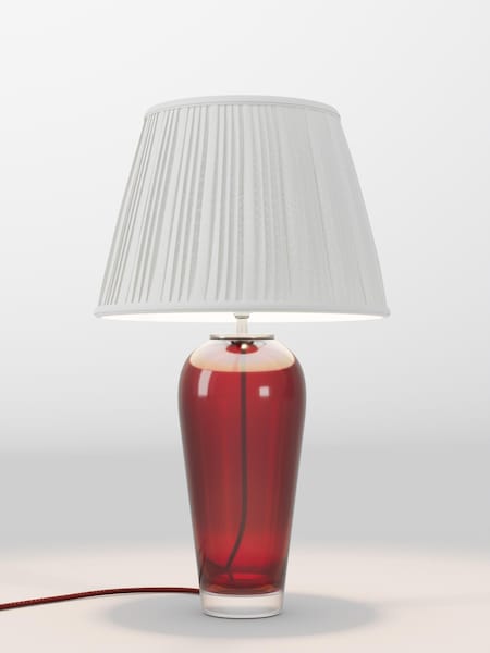 Ivory White Pleated Lamp Shade (AR4086_AR8407) | £75
