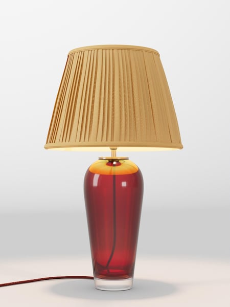 Ochre Yellow Pleated Lamp Shade (AR4086_AR8410) | £75