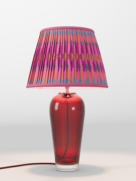 Pink Ikat Pleated Lamp Shade (AR4086_AR8414) | £75