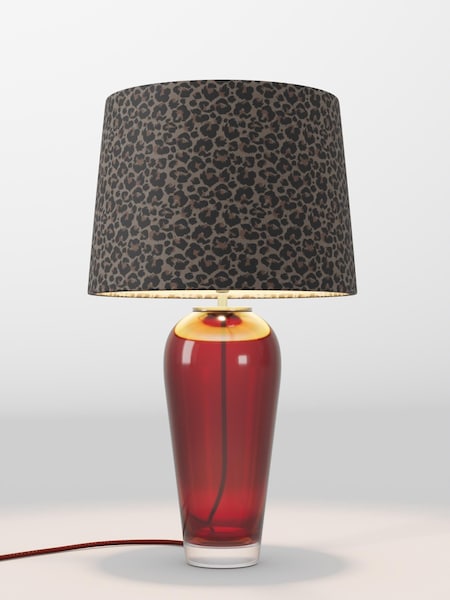 Leopard Print Velvet Lamp Shade (AR4086_F20714) | £75